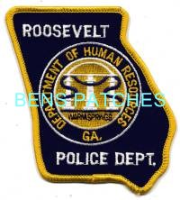 GEORGIA,ROOSEVELT DEPARTMENT OF HUMAN RESOURCES POLICE 1 STATE SHAPED_wm